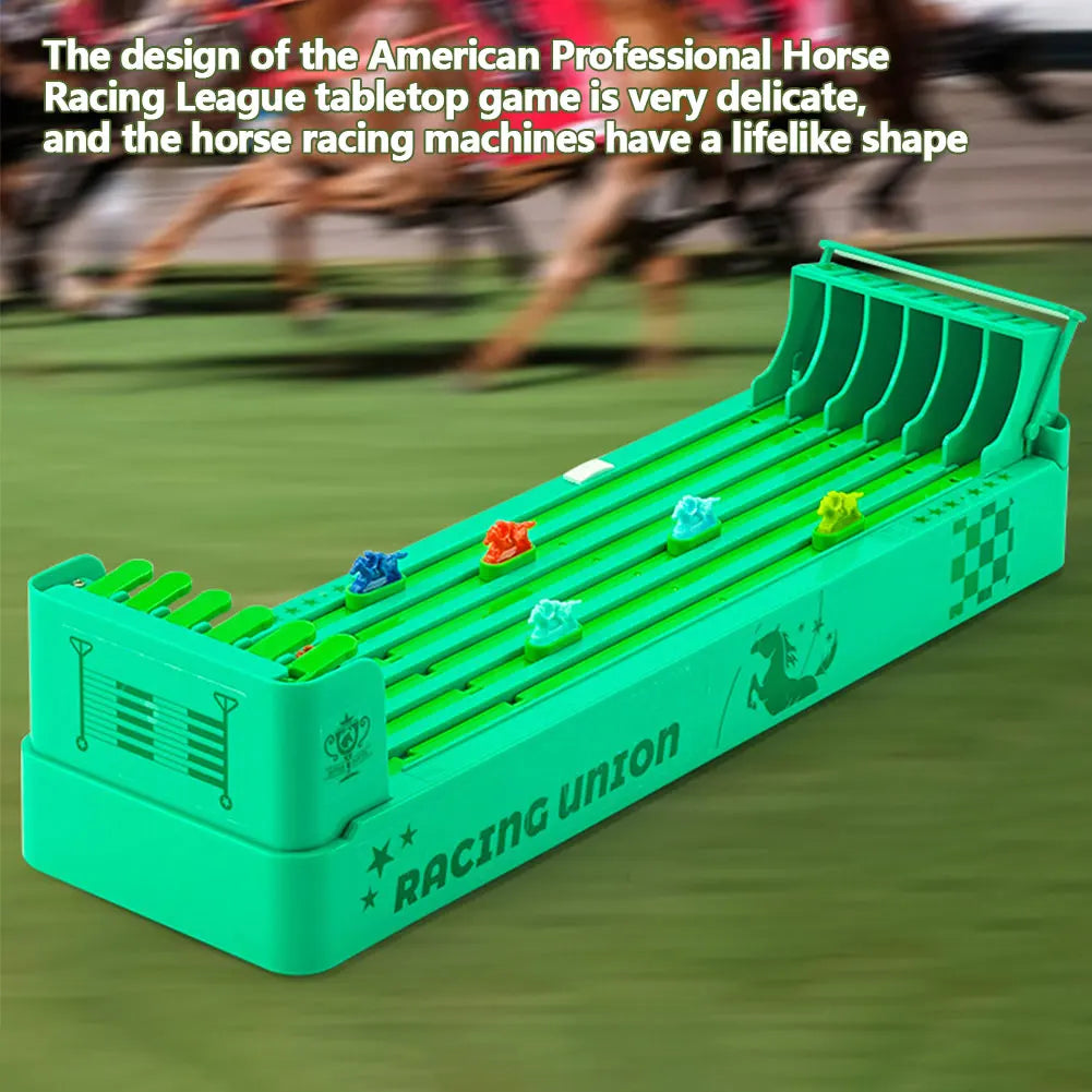 Jogo de Tabuleiro de Corrida de Cavalos — Jogo Eletrônico de Mesa, Alimentado por Bateria, Máquina de Corrida de Cavalos, Brinquedo Interativo para Festas e Família
