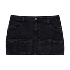 CARGO SKIRT 4SUF BLACK